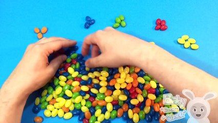 Learn Colours with Eggs Candy Square and Surprise Balls! Lesson 1