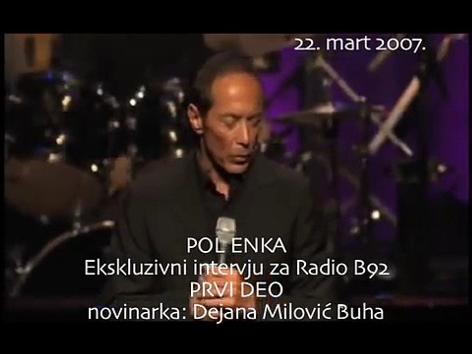 Paul Anka exclusive interview for Radio B92 part 1