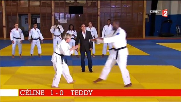Stade 2 : l'improbable combat entre Teddy Riner et Céline Géraud sur le tatami