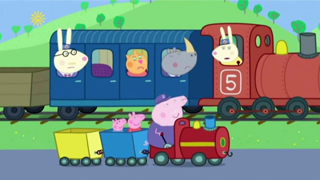 Peppa Pig Grandpa Pigs Train to the Rescue HD