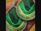 Handmade Thread Earrings by Funky Lobez www.funkylobez.etsy.com