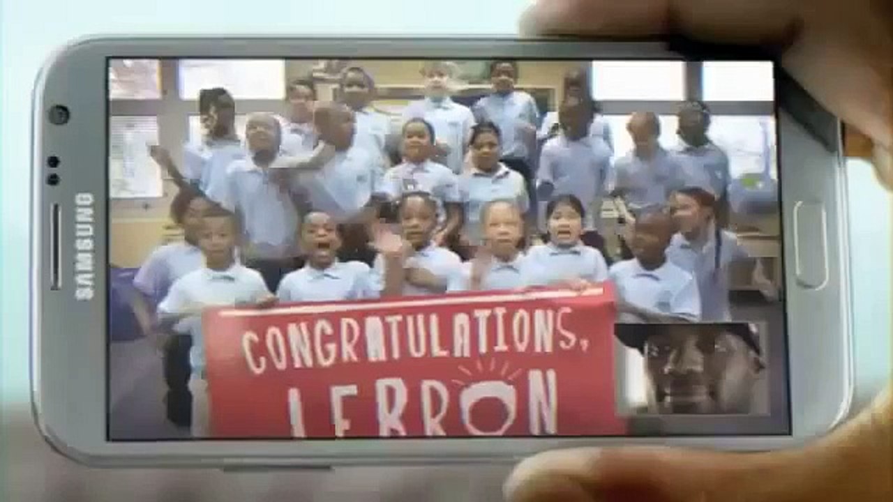 Lebron James Samsung Galaxy Commercial!