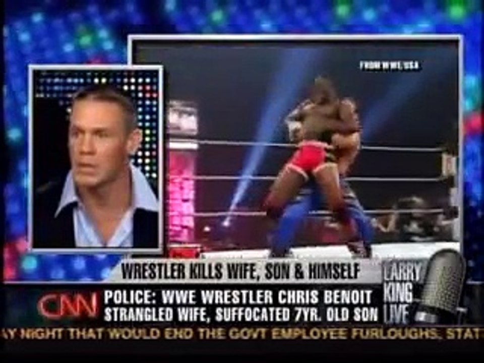 Larry King talks to wrestlers about Chris Benoit -Part 2 of4
