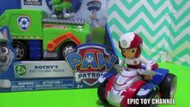 PAW PATROL Nickelodeon Introducing ROCKY and Recycling Truck Toy Video by EpicToyChannel