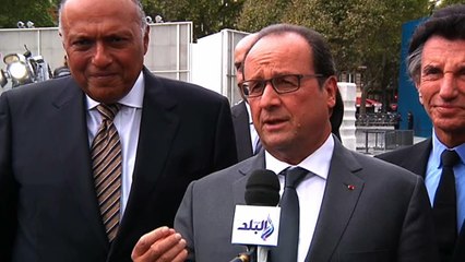"Je veux délivrer un message pour la protection du patrimoine que nous devons préserver des guerres et du fanatisme"
