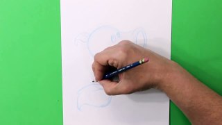 Cómo dibujar a Lanzaguisantes (Plants vs Zombies) - How to draw Peashooter