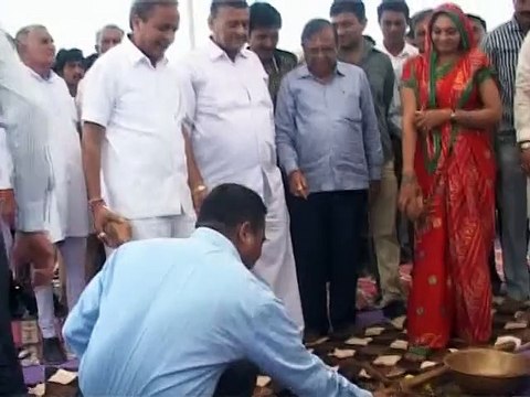 Gir Somnath developmental works ground breaking by Govindbhai Patel and Jasubhai Barad