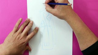 Como dibujar a Princesa Chicle (Hora de Aventuras) - How to draw Princess Bubblegum (Adventure Time)