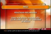 INEGI concluyo el censo 2010, en Mexico más de 112 millones de habitantes