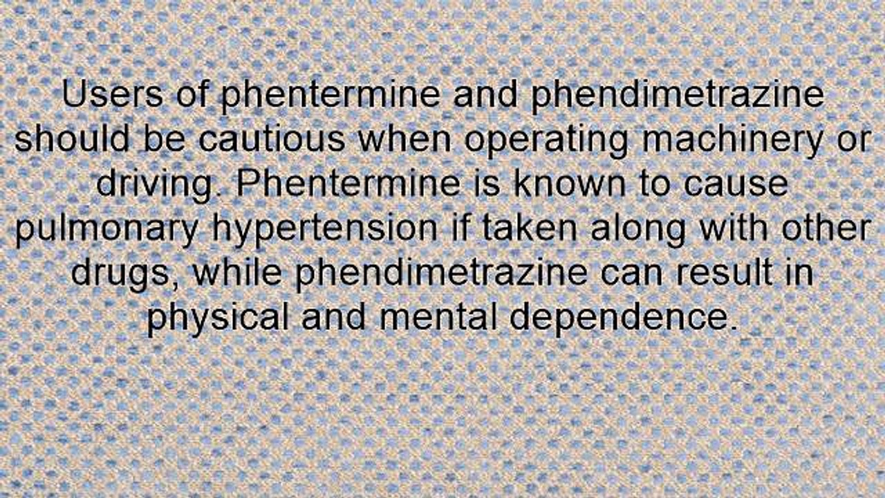 Difference Between Phentermine And Phendimetrazine