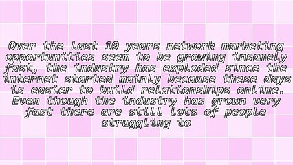 Network Marketing Secrets To Success