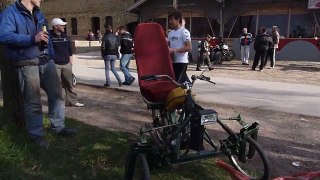 Very special vehicle 3 in 1 Moped Bicycle -tricycle- Cantavir Bikers meeting 30 march 2012 Serbia
