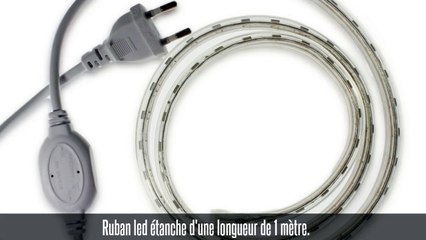 Ruban led 220V, 1 mètre, blanc neutre