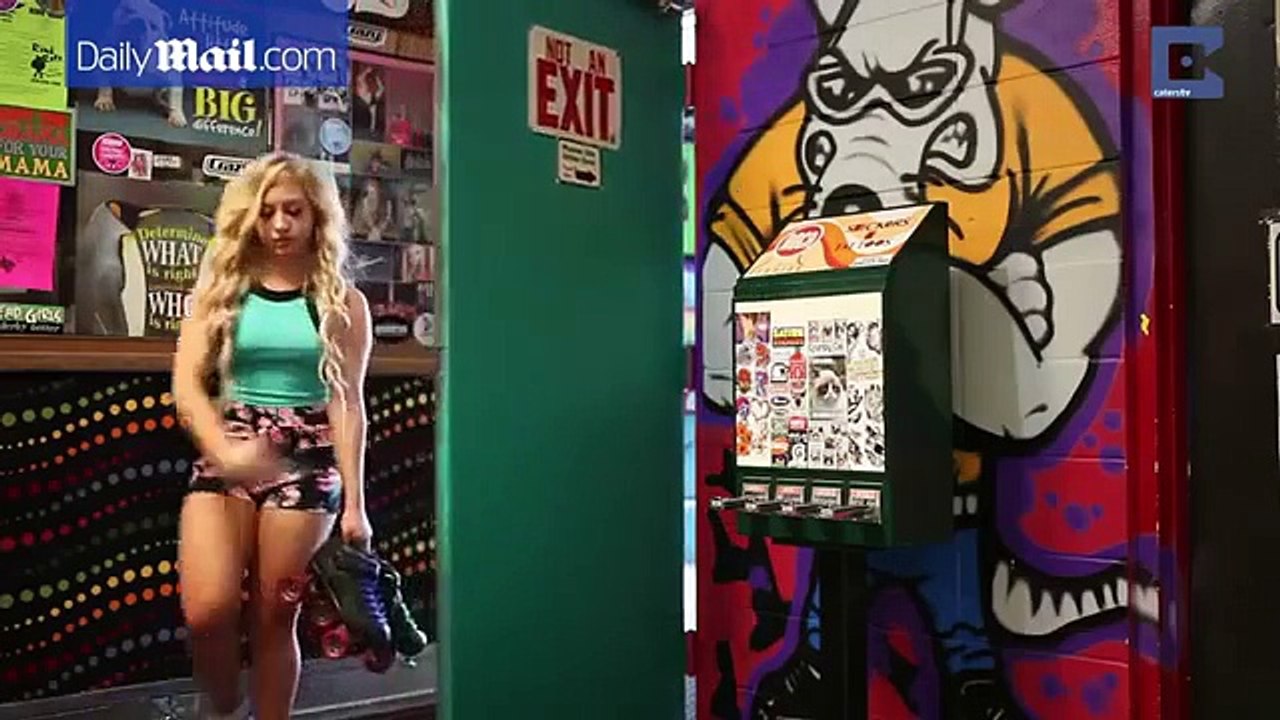 Limbo queen Kaitlyn Conner shows off her...