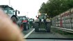 European Farmers Protest Action - Front Seat View - Long traffic jam (2/5)