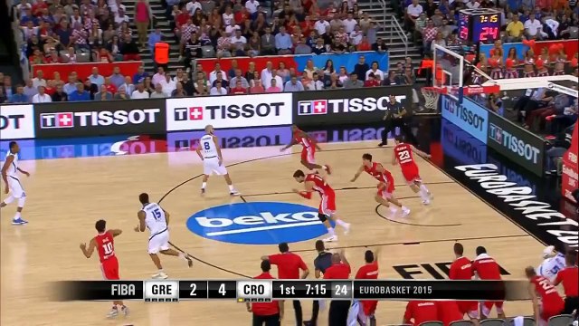 Amazing No Look Assist by Dario Saric - EuroBasket 2015