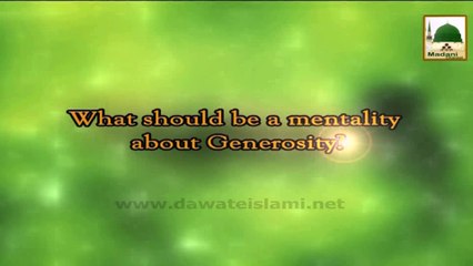 What Should be a Mentality About Generosity - English Short Speech