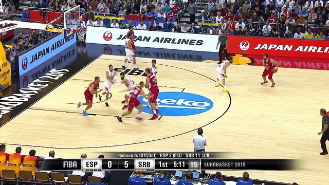 Gasol Denies Raduljica at the Rim! - EuroBasket 2015