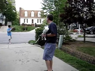 Kid Getting Shot With Nerf Sniper Rifle