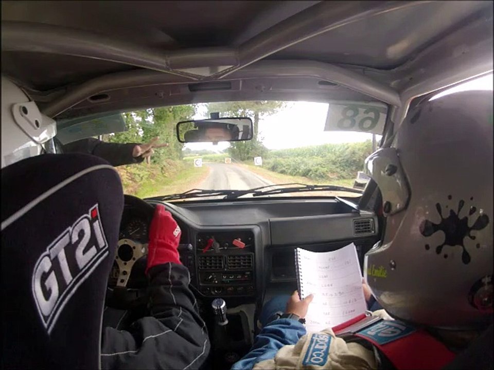 Rallye des cotes de lumière 2015 caméra embarquée Alexandre Gauthier / Maeva Perrinaud 106 N1 Abandon mécanique