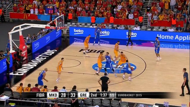 MKD v Greece - Group C - Game Highlights - EuroBasket 2015