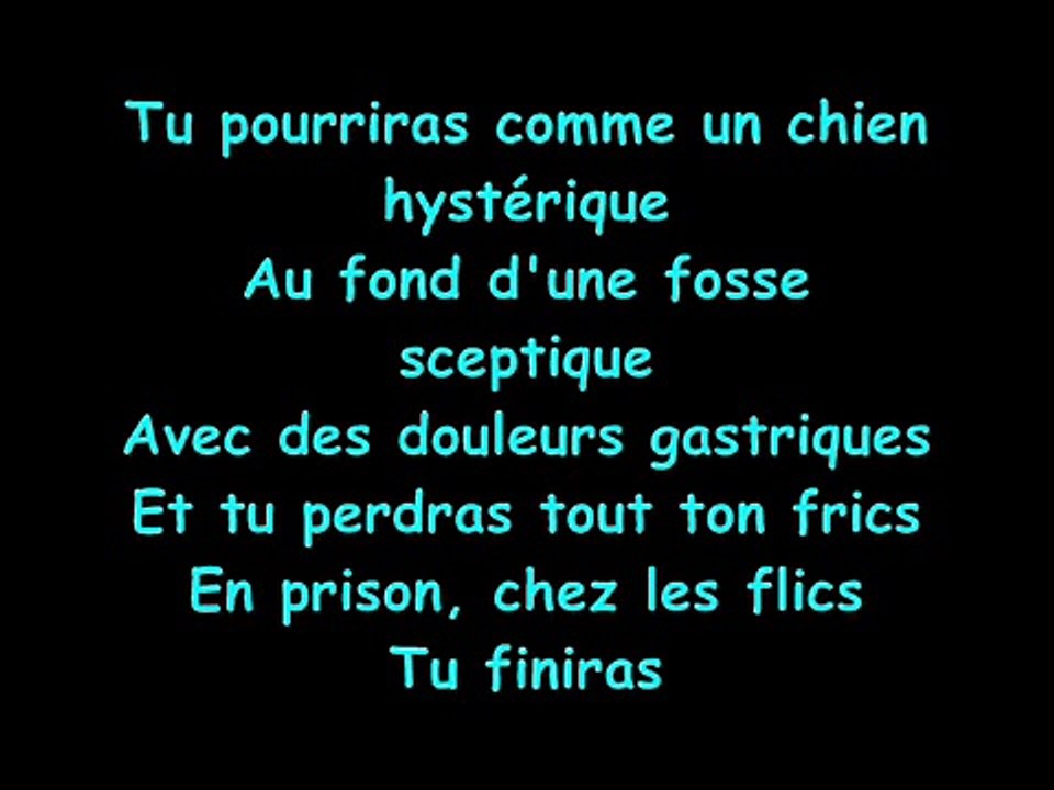 Choum - Tu pourriras [Paroles]