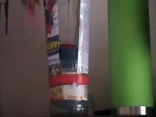 Home made Glass stirling engine work by contained heat