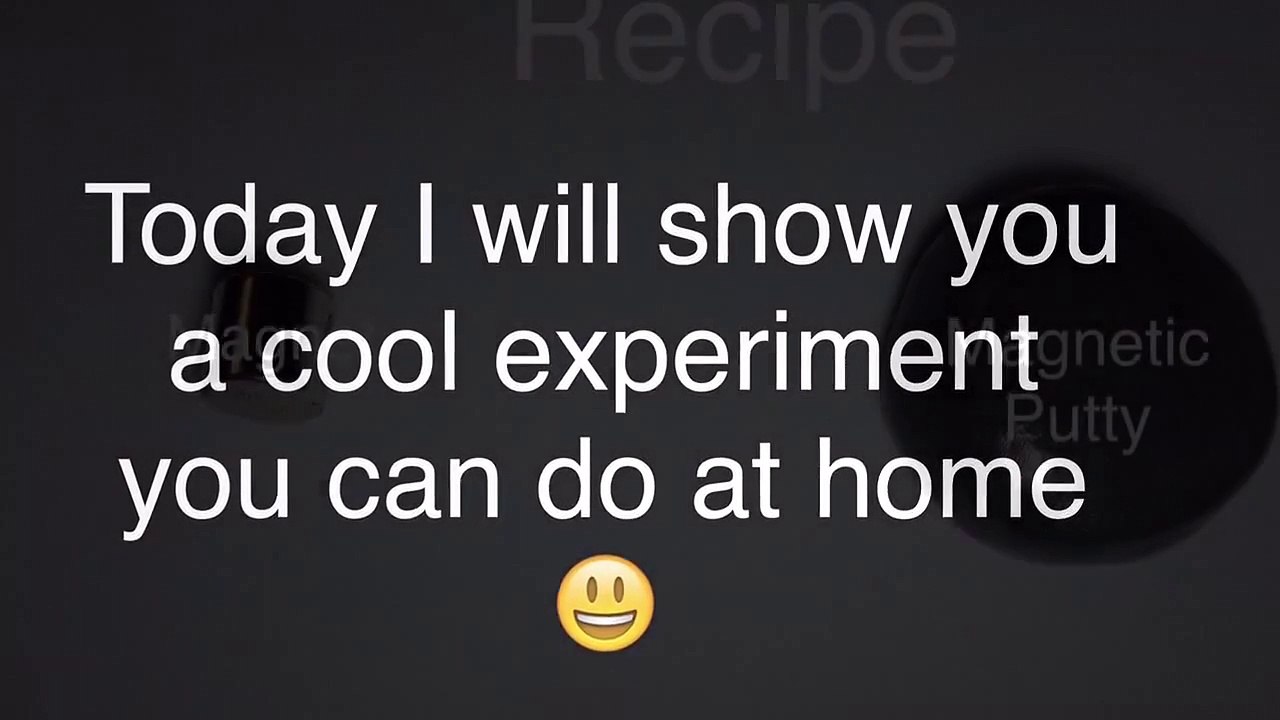 Science experiment (with magnets and putty)