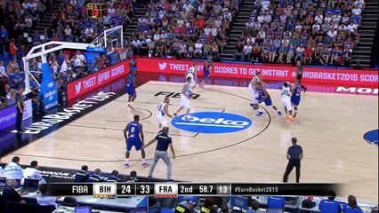 Two-Handed Reverse Slam by Rudy Gobert - EuroBasket 2015