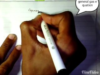 derivation of general gas equation