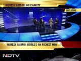 Mukesh Ambani on Charity by Billionaires