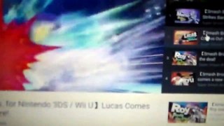 super smash bros Lucas 3ds/Wii u