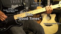 GOOD TIMES Chic Sugarhill Gang Bernard Edwards Bass Guitar Cover