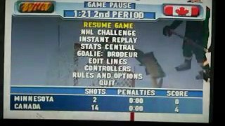 NHL 2001 PS1 gameplay (2/3)