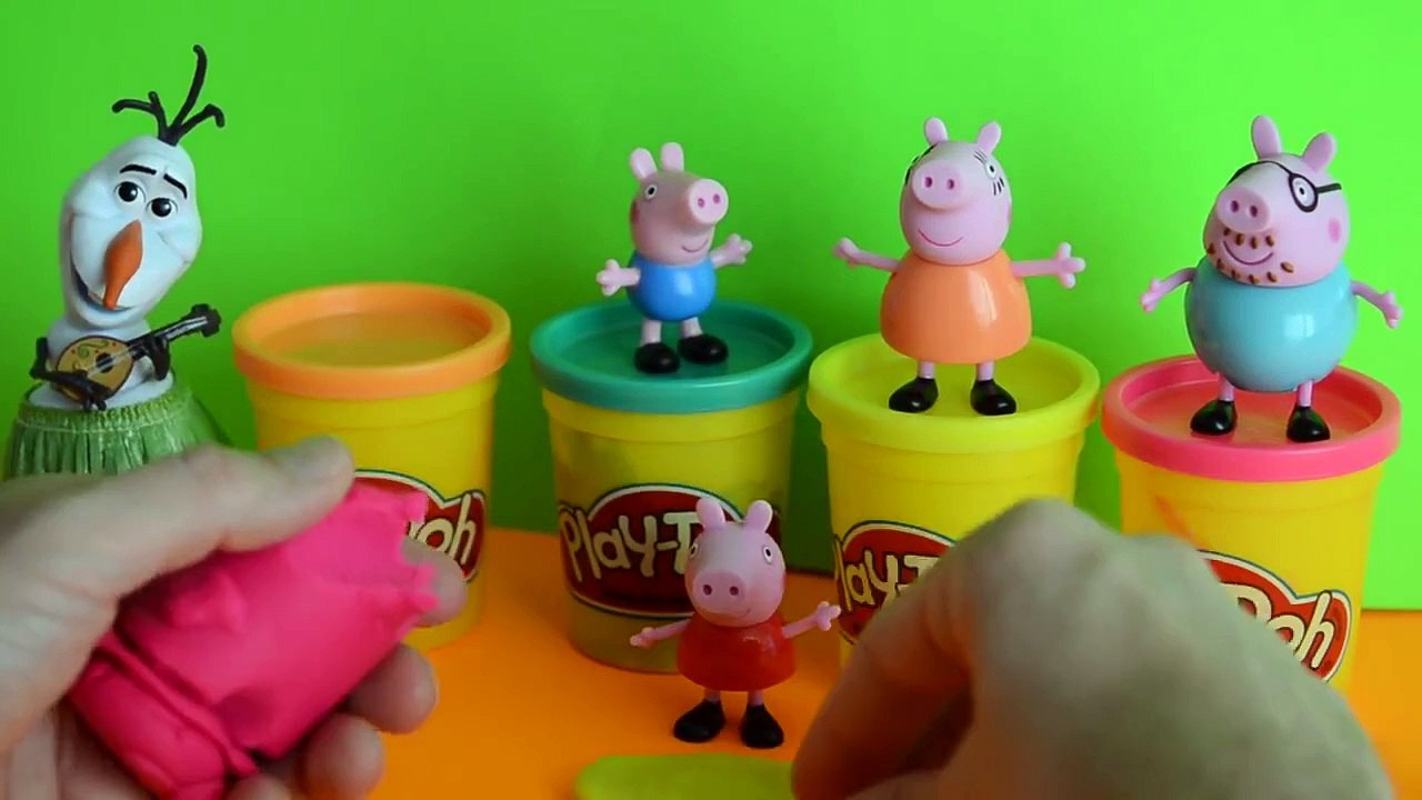 Play-doh Peppa pig Portugues massinha de modelar George e familia peppa pig kit praia