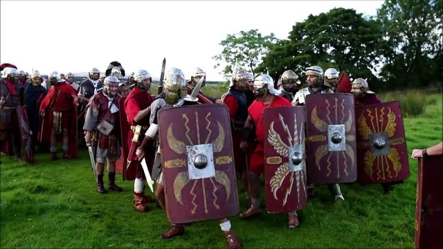 GB: reconstitutions historiques autour du mur d'Hadrien