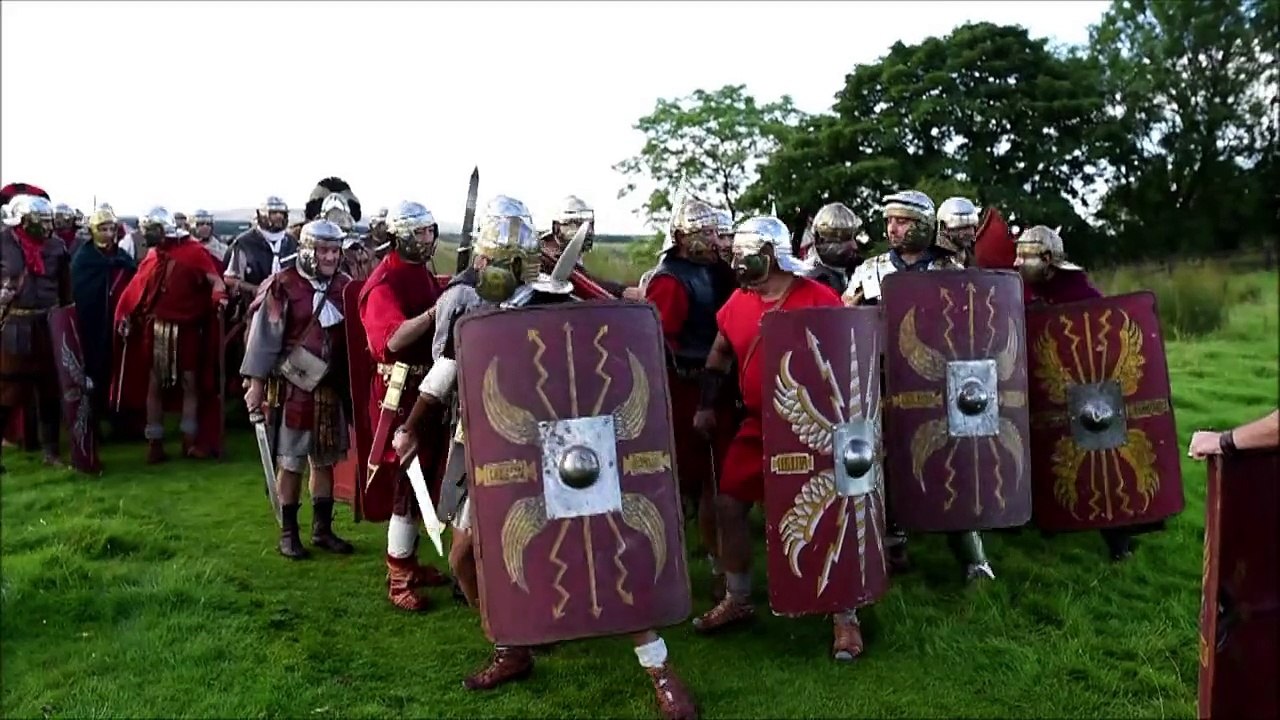 GB: reconstitutions historiques autour du mur d'Hadrien