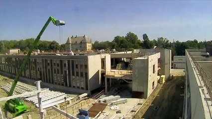 Timelapse campus SUPAERO - Construction d'un nouveau bâtiment pour l'enseignement