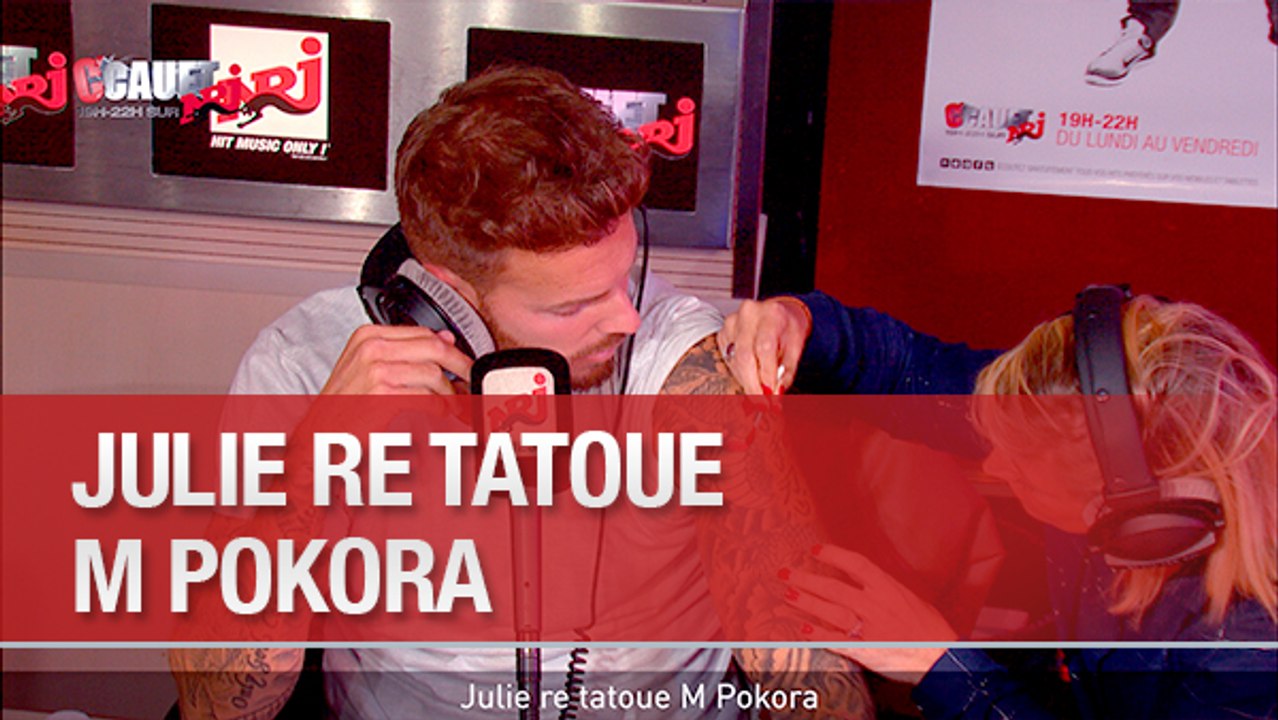 Julie re tatoue M Pokora - C'Cauet sur NRJ