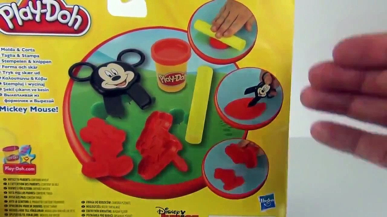 Play Doh Mickey Mouse Clubhouse Disney Junior Stamp & Cut Toy Review Unboxing Hasbro