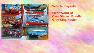 Pixar World Of Cars Diecast Bundle Gray King Hauler