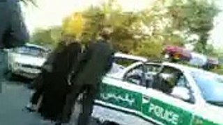 Arrest  of Iranian  girl for not wearing  head scarf  properly ! April 2007 Tehran