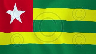 Loopable: Flag of Togo - Royalty-Free Stock Footage