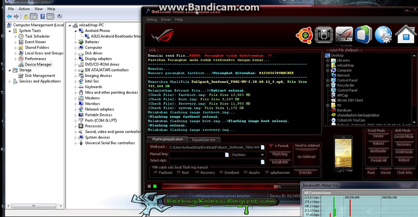 FLASHING ASUS ZENFONE 6 SHELLLOADER