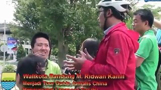 Ridwan Kamil, Walkot Bandung Menjadi Tour Guide Jurnalis China