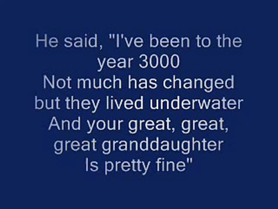 Busted- Year 3000 lyrics
