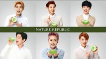 EXO featuring the Nature Republic Aloe vera soothing gel