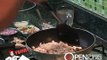 Thai Food Cooking : Spicy Chicken Roasted Rice Salad - Lab Gai