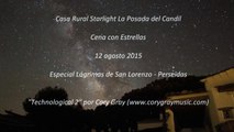 Cena con Estrellas - Perseidas (Lágrimas de San Lorenzo) 2015