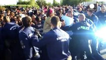 Échauffourées entre police et migrants en Hongrie